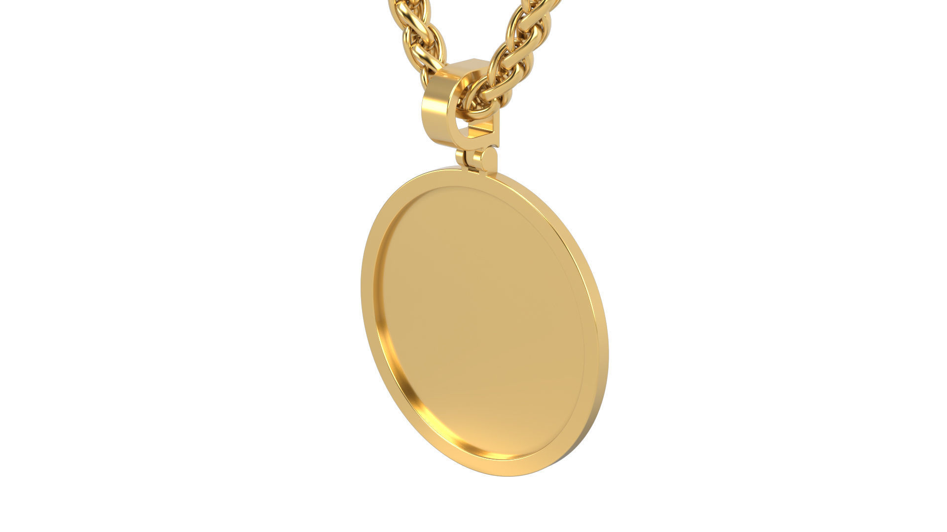 Picture pendant no stone 1-2 inch N10  3D print model_2