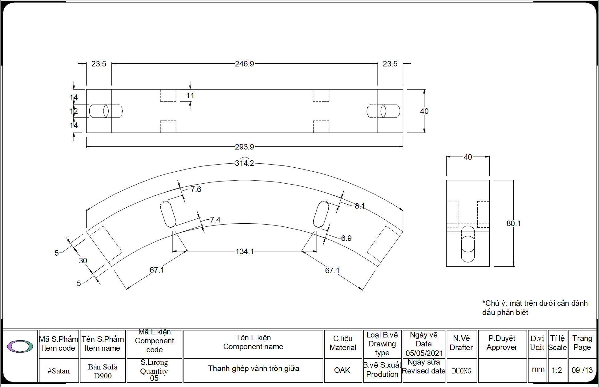 Sofa Table 3D print model_1