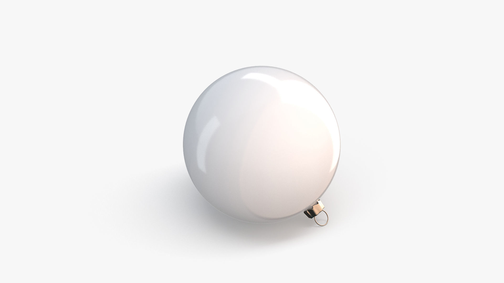 Christmas Ball Low-poly 3D model_2