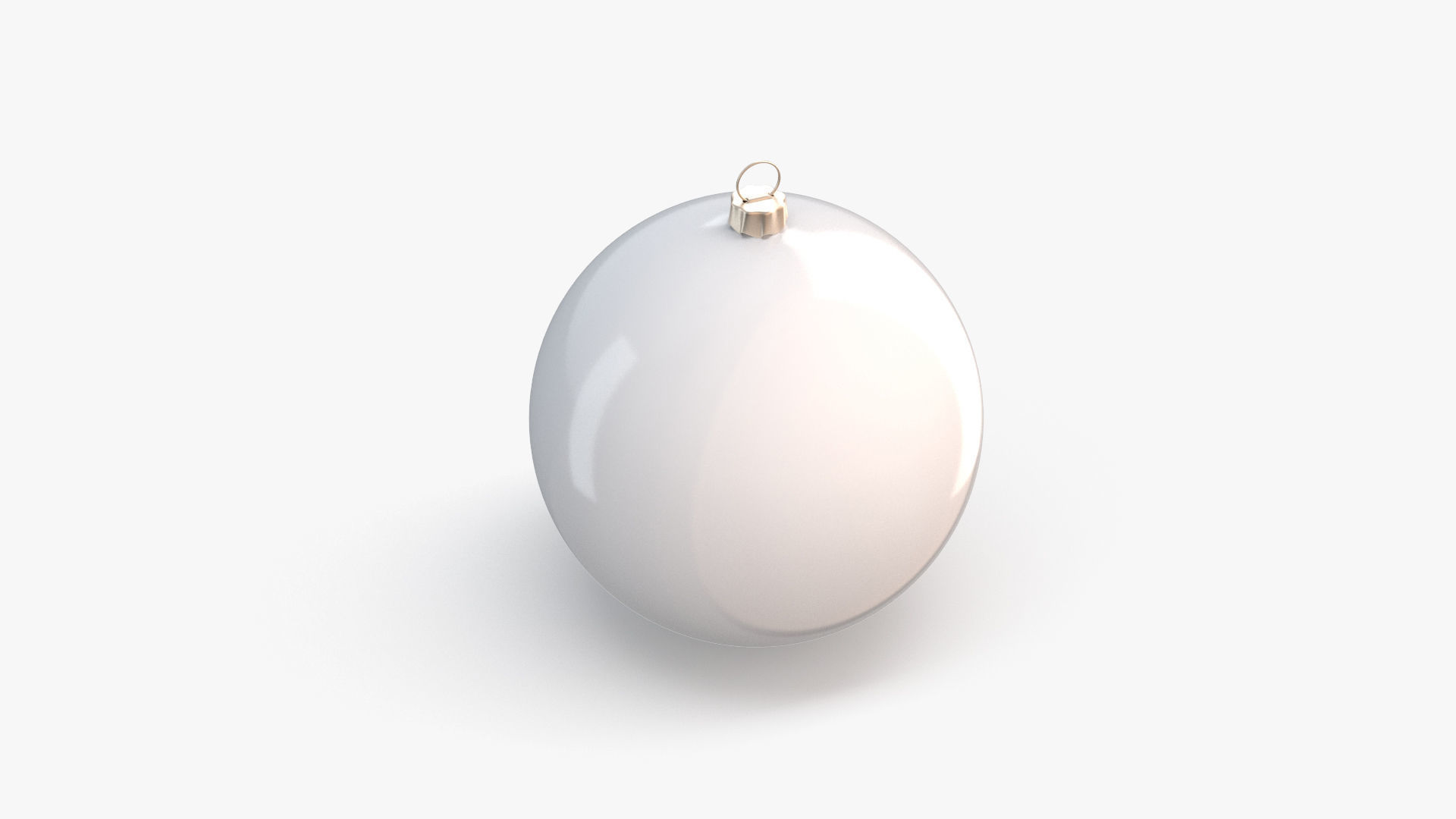 Christmas Ball Low-poly 3D model_1