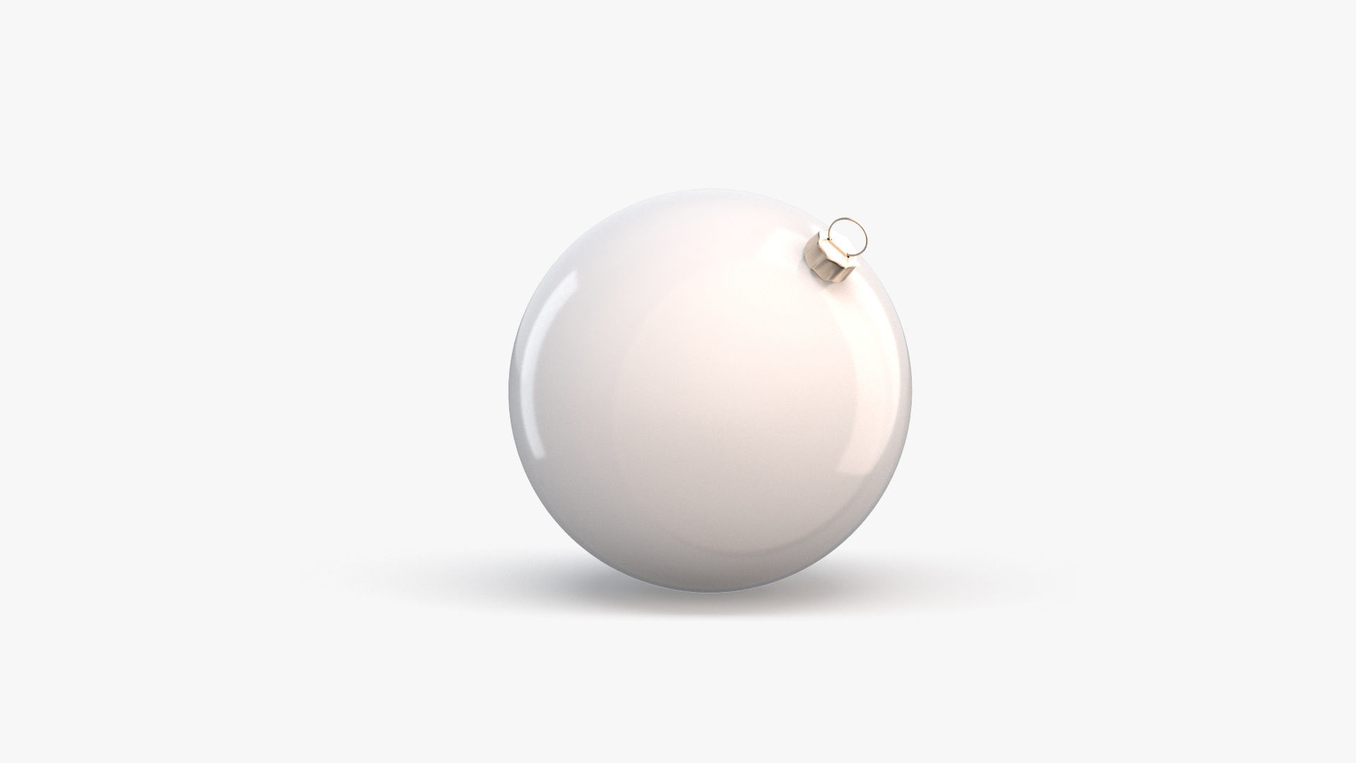 Christmas Ball Low-poly 3D model_3