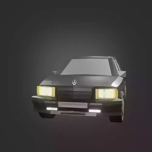  e190 W201 low-poly car game-ready