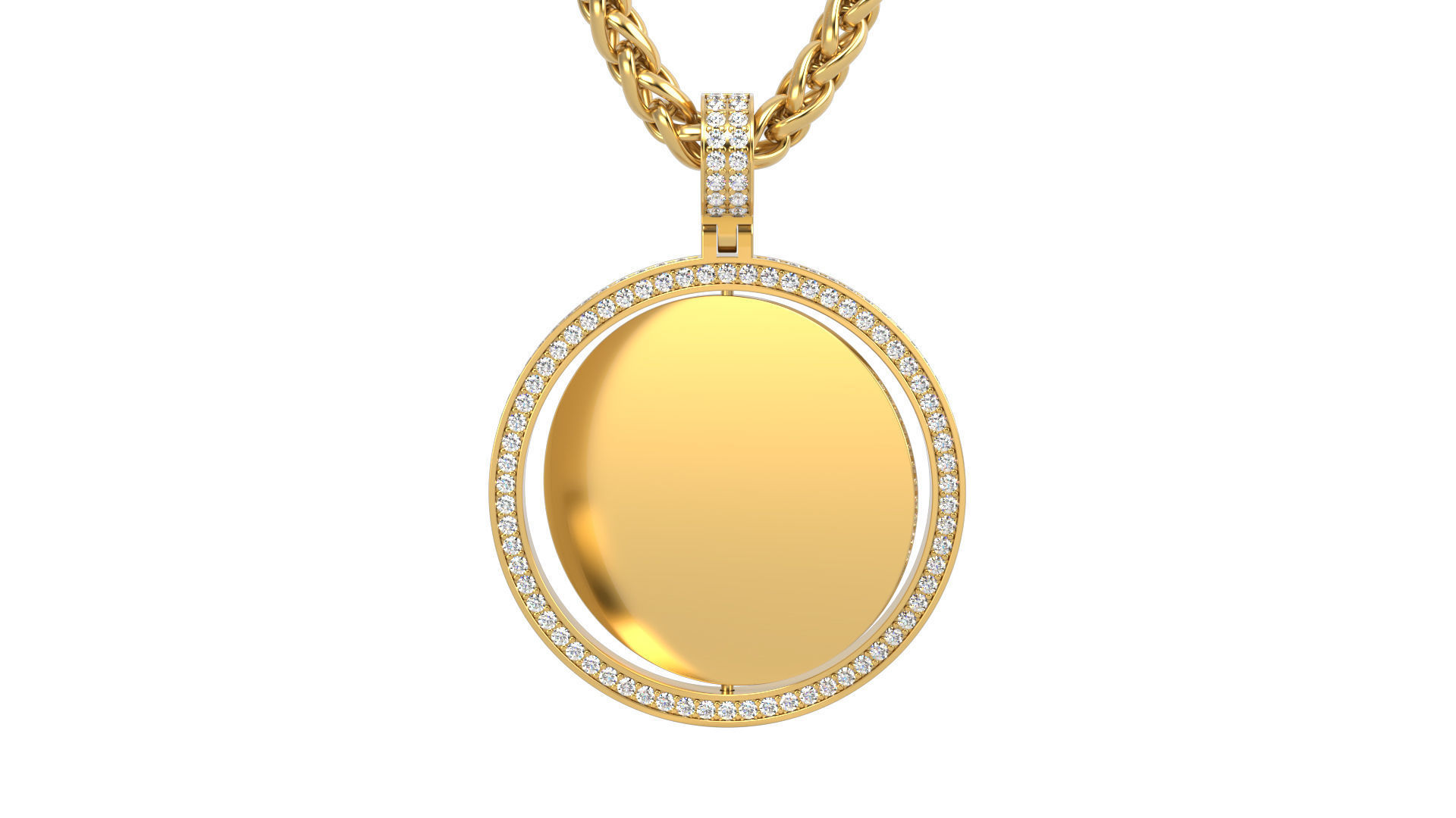 Picture pendants 1-2 inch N1-10 3D Model Collection_10