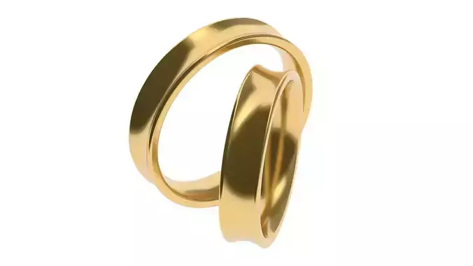 Simple Wedding band 44 65 SIZES