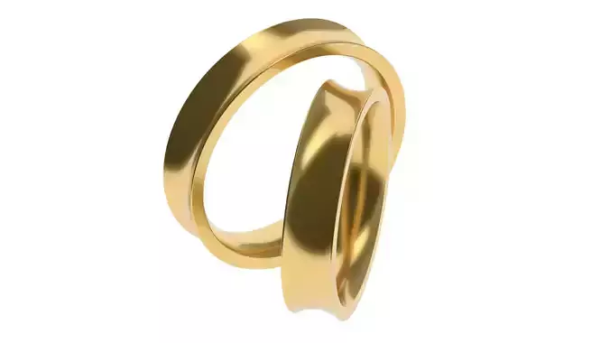 Simple Wedding band 45 65 SIZES