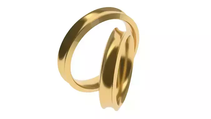 Simple Wedding band 48 65 SIZES