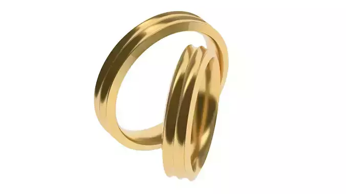 Simple Wedding band 49 65 SIZES