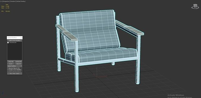 Halifax Chair 3D model 2