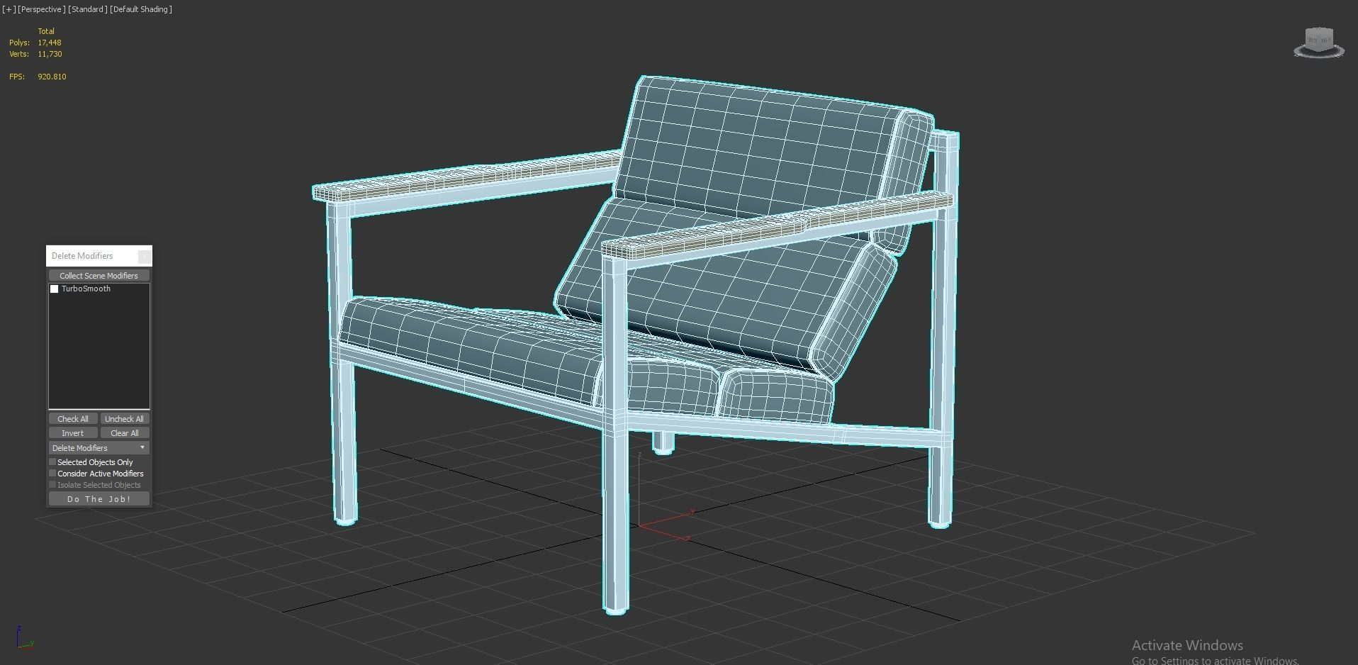 Halifax Chair 3D model_2