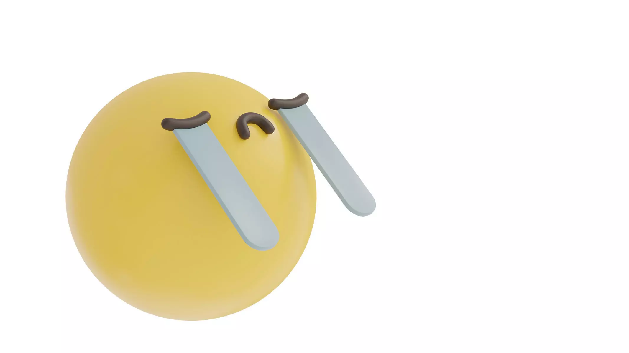 crying 2 emoji 3D model