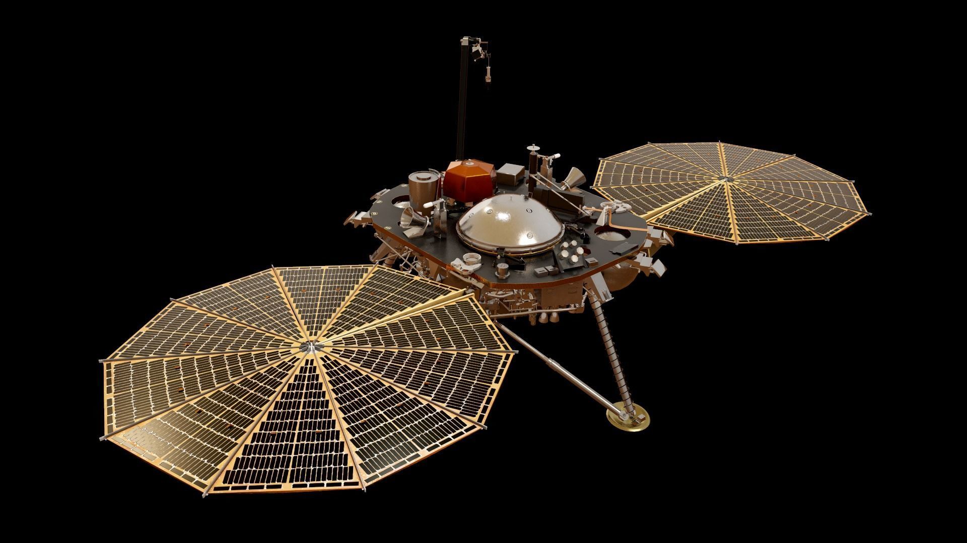 InSight Mars Lander Low-poly 3D model_21