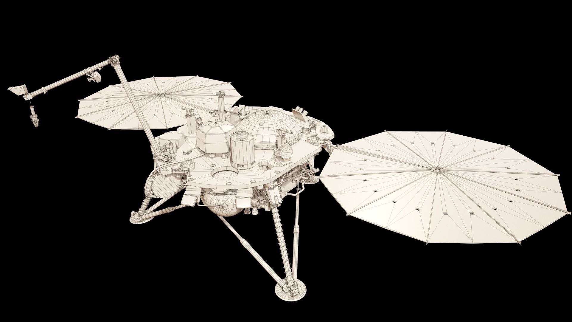 InSight Mars Lander Low-poly 3D model_33