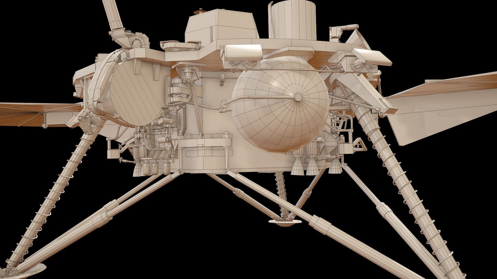 InSight Mars Lander Low-poly 3D model_42