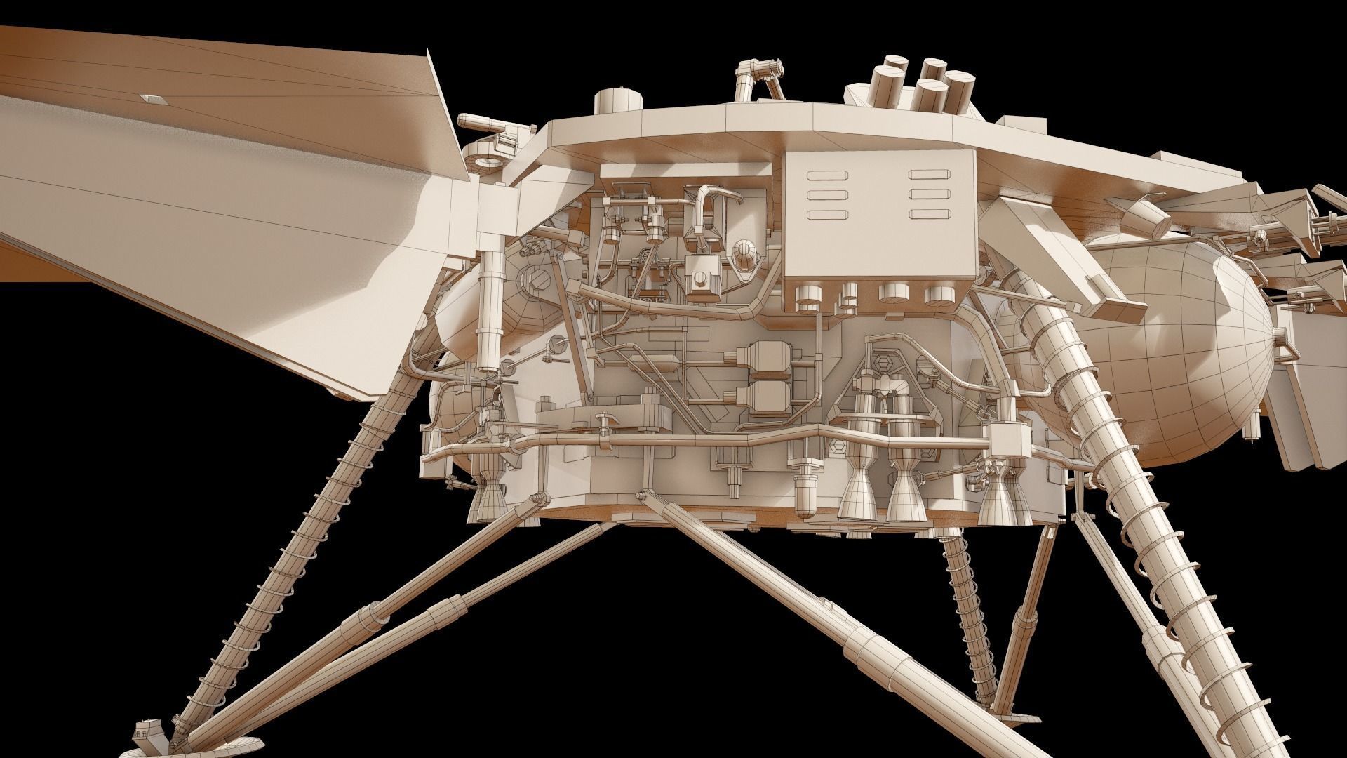 InSight Mars Lander Low-poly 3D model_43