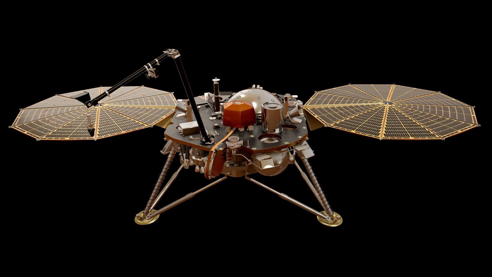 InSight Mars Lander Low-poly 3D model_23