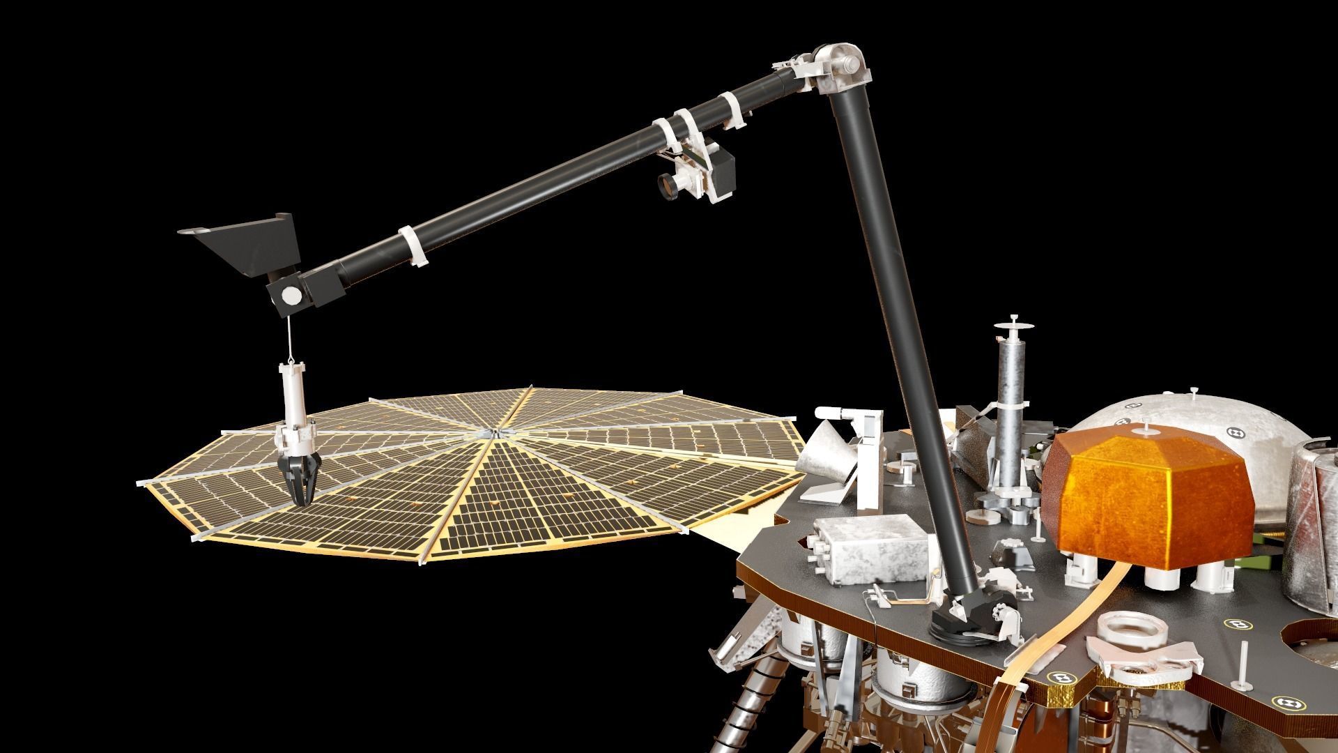 InSight Mars Lander Low-poly 3D model_30