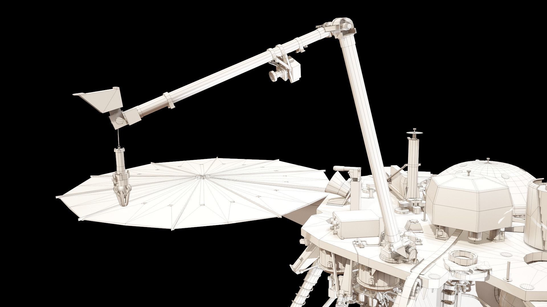 InSight Mars Lander Low-poly 3D model_31