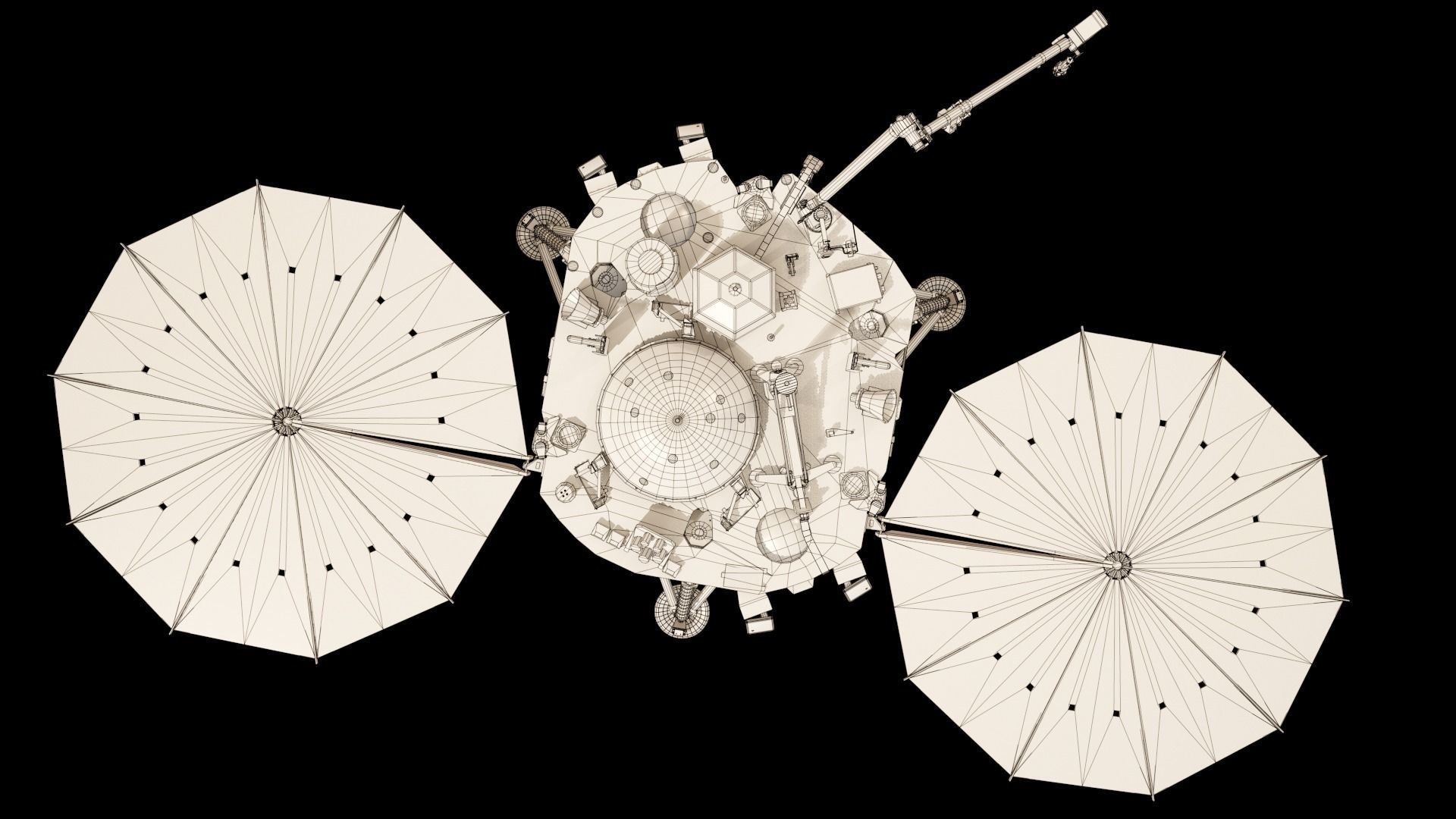 InSight Mars Lander Low-poly 3D model_36