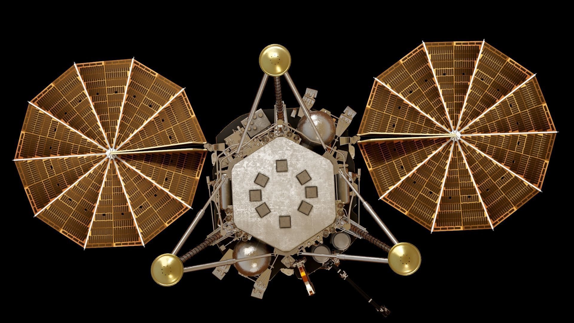 InSight Mars Lander Low-poly 3D model_29