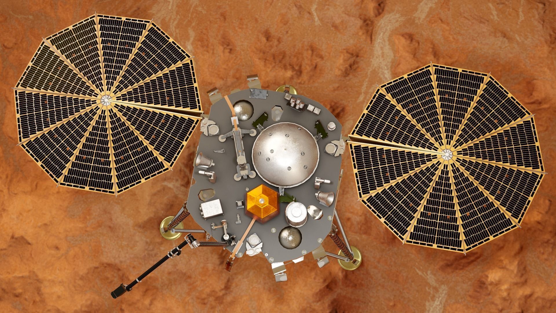 InSight Mars Lander Low-poly 3D model_13