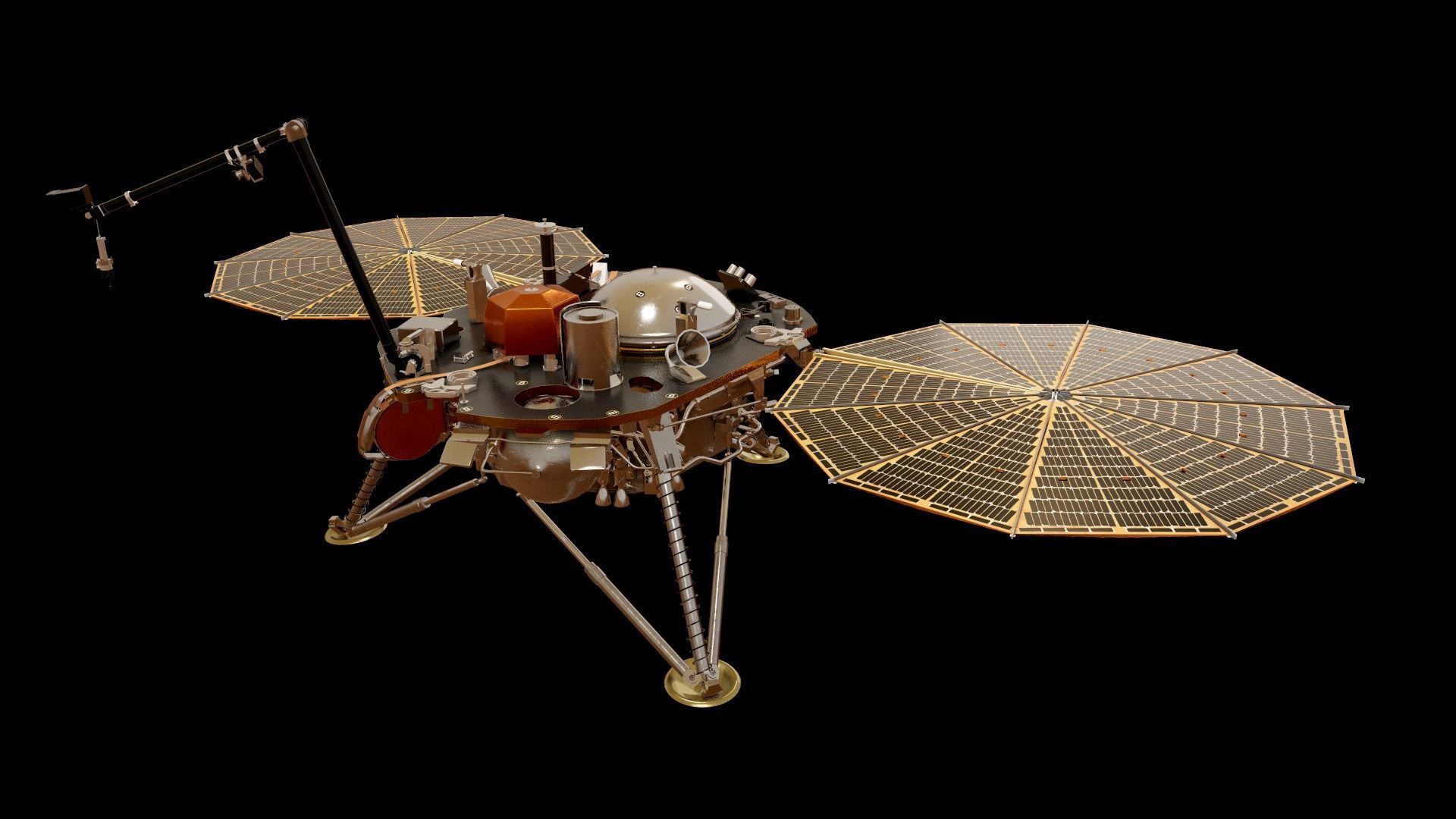 InSight Mars Lander Low-poly 3D model_20