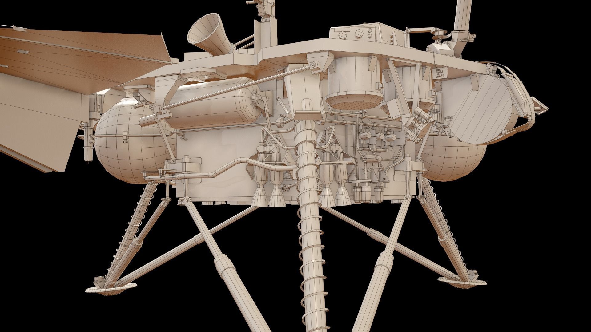 InSight Mars Lander Low-poly 3D model_41