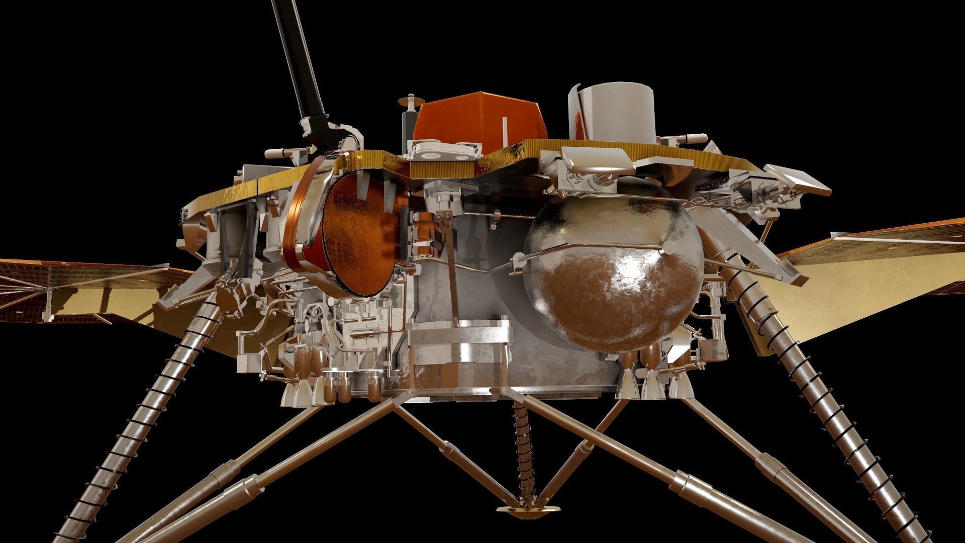 InSight Mars Lander Low-poly 3D model_26
