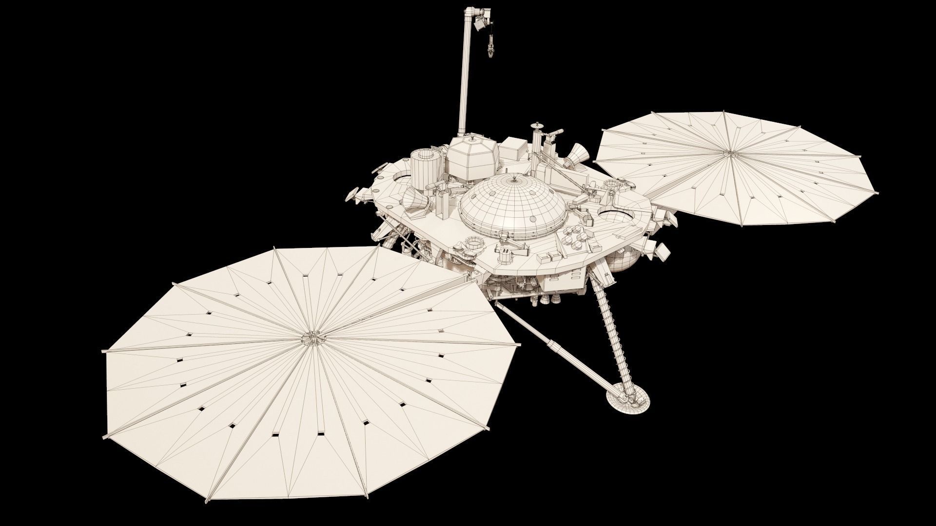 InSight Mars Lander Low-poly 3D model_34