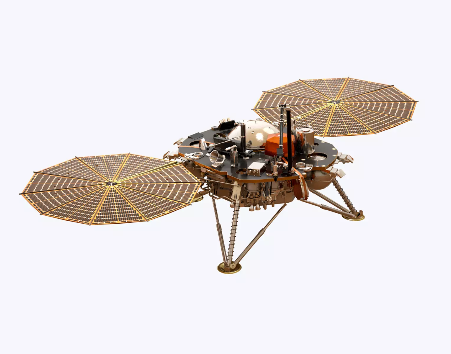 InSight Mars Lander Low-poly 3D model_0