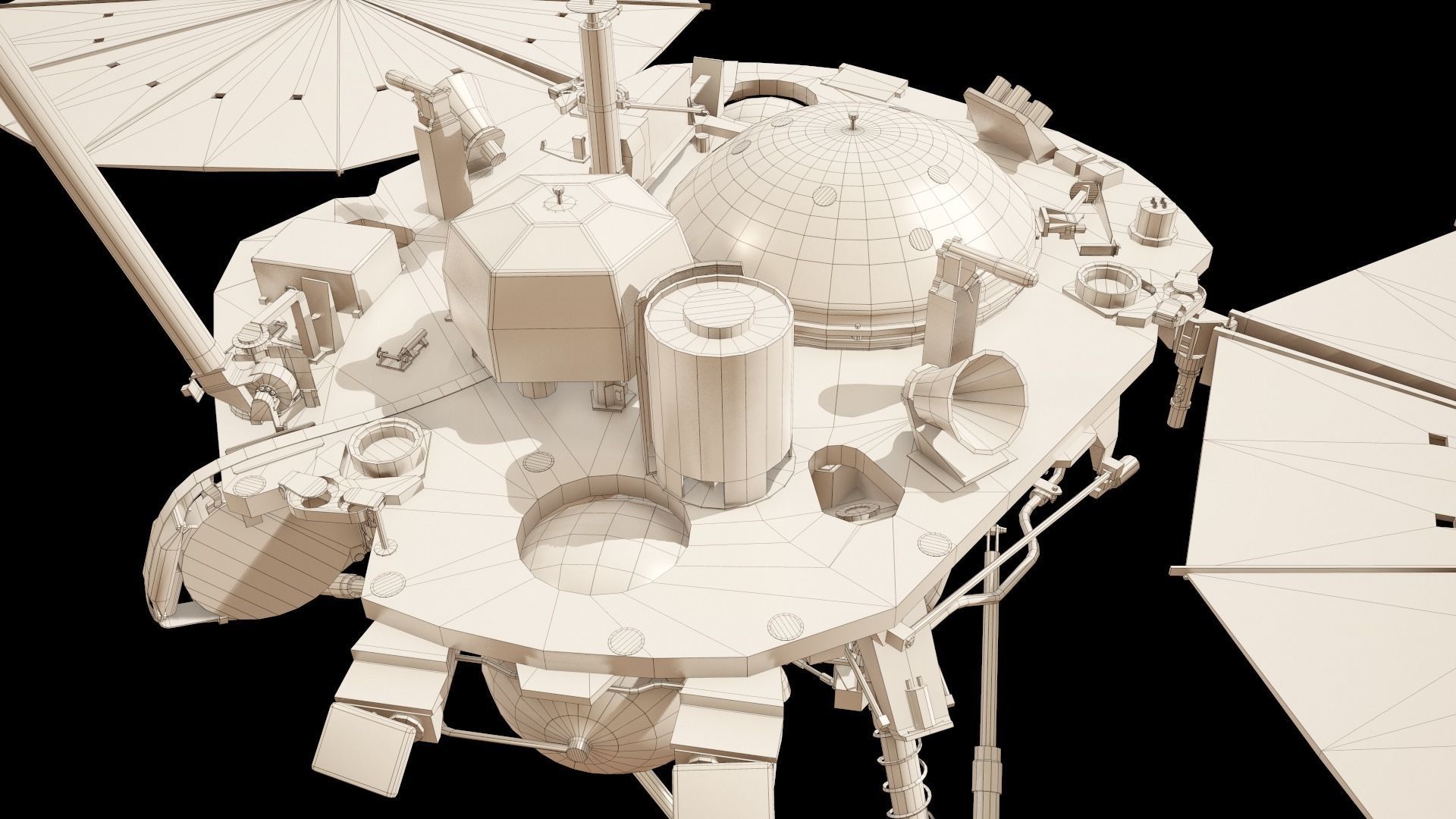 InSight Mars Lander Low-poly 3D model_39