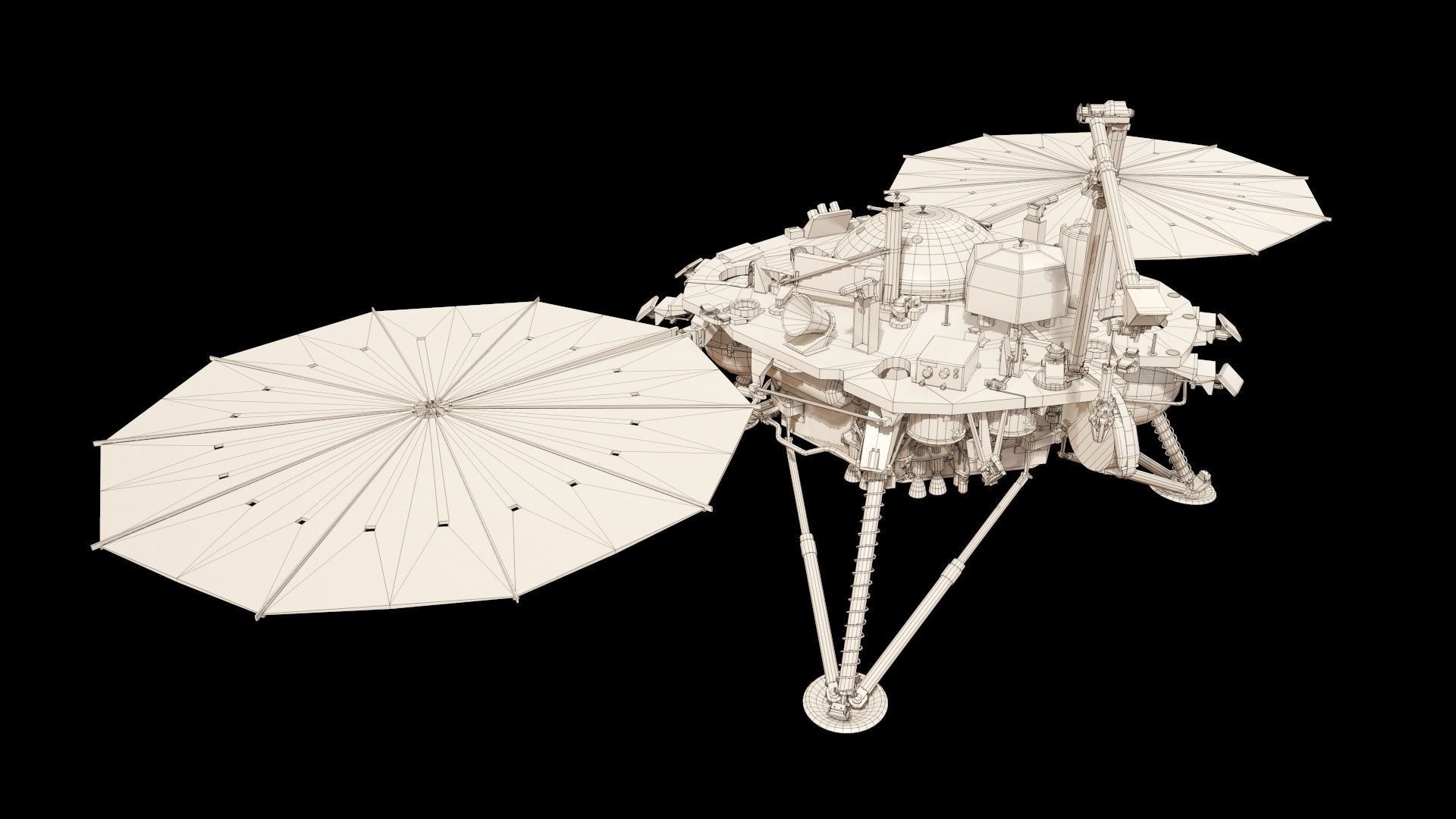 InSight Mars Lander Low-poly 3D model_32