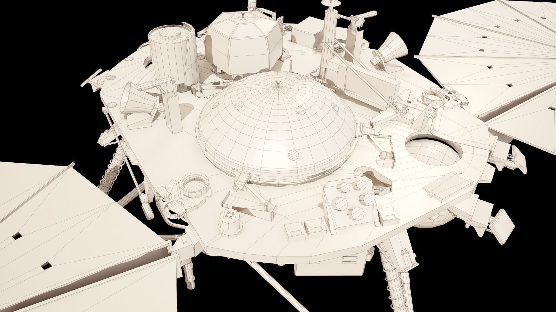 InSight Mars Lander Low-poly 3D model_40