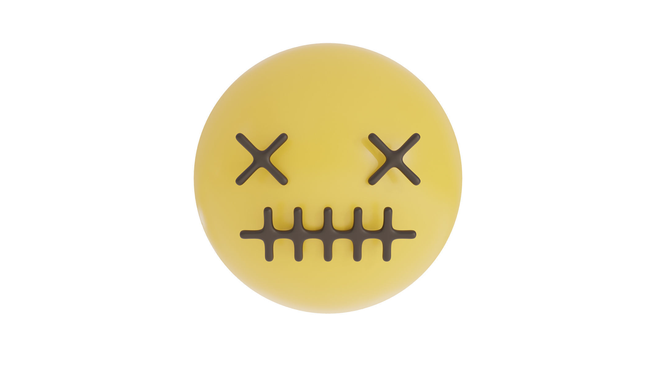dead emoji 3D model_1