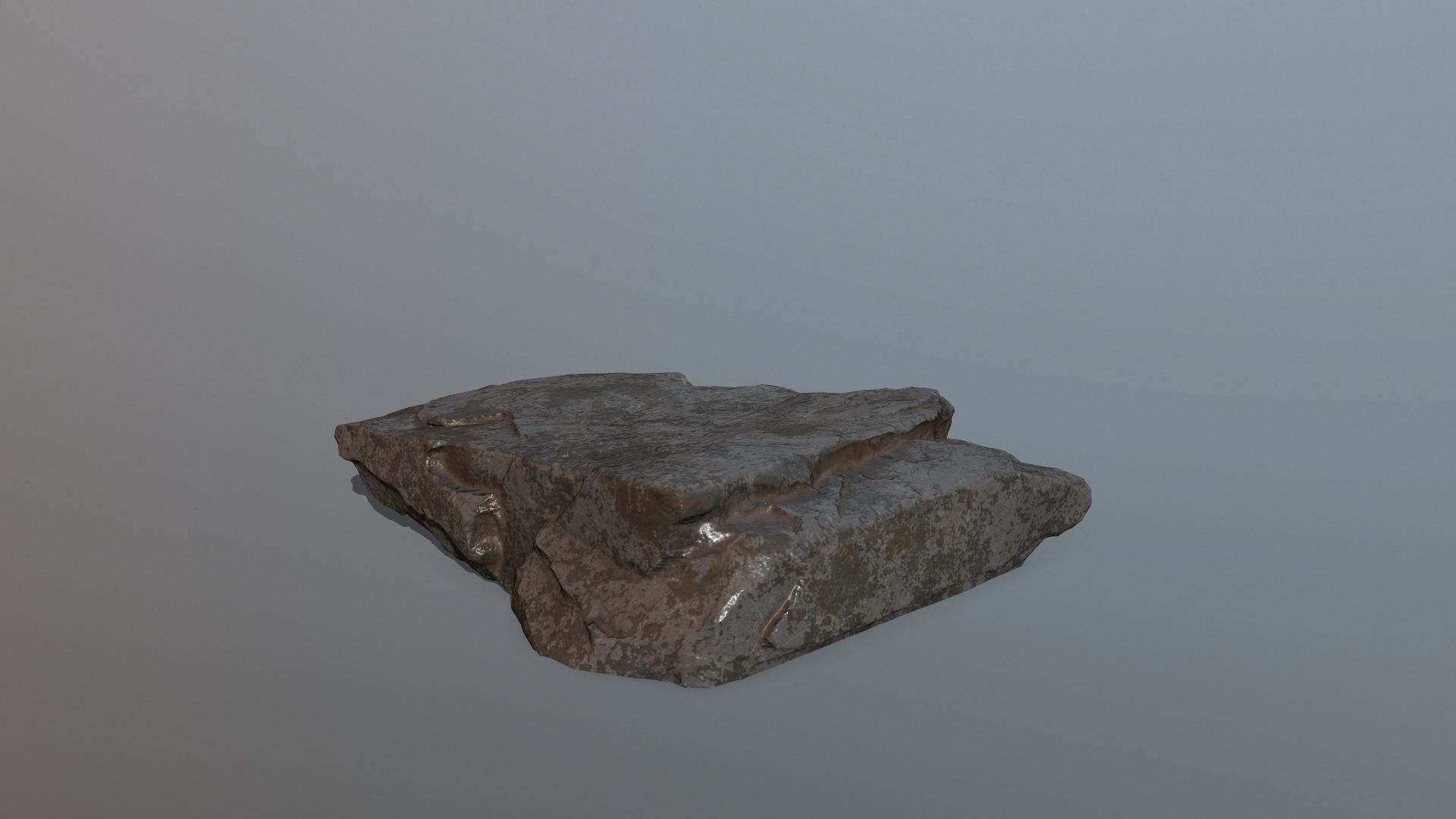 Rock Set piece of Low-poly 3D model_14