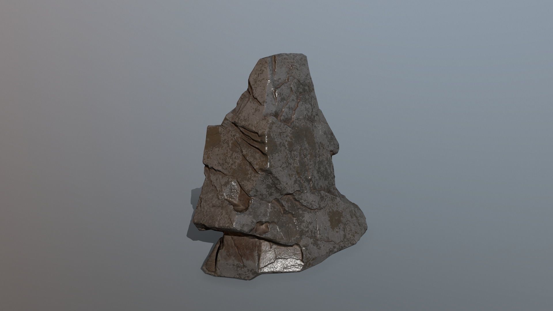 Rock Set piece of Low-poly 3D model_21