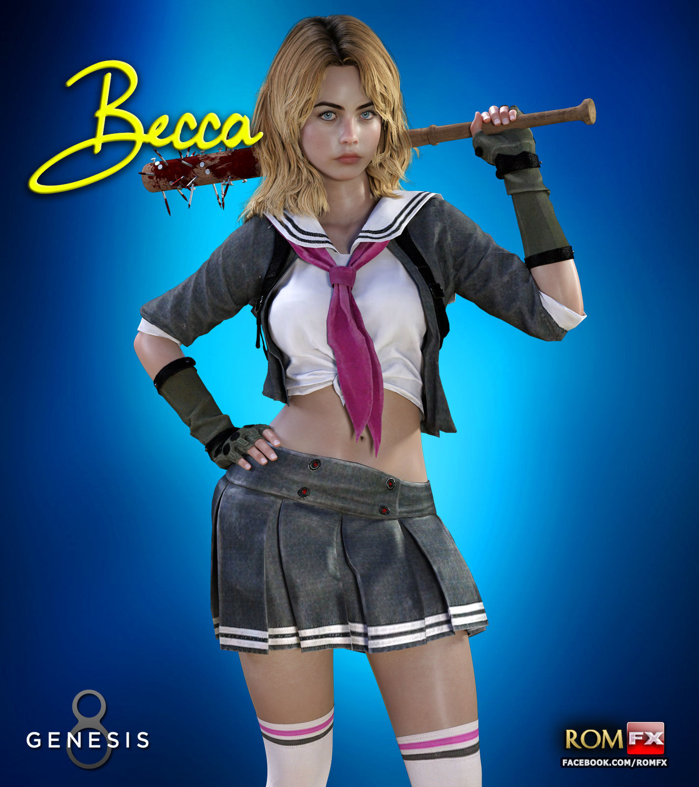 Becca Woolett For G8F And G81F 3D model_4