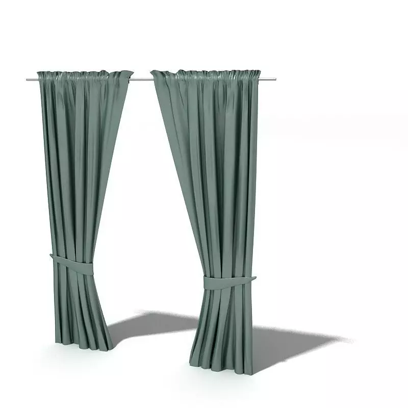 Curtain pair of curtains Free 3D model