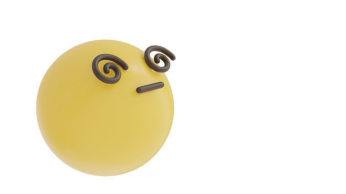dizzy emoji 3D model