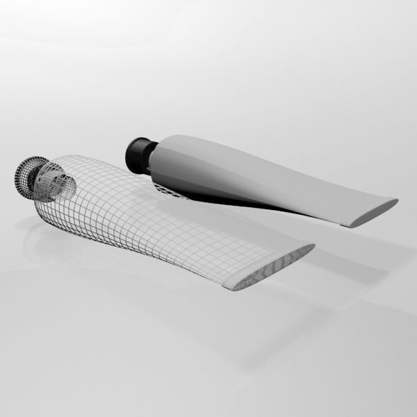 Aluminium Barrier Tube 01 3D model_2