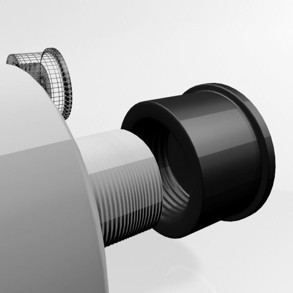 Aluminium Barrier Tube 01 3D model_6