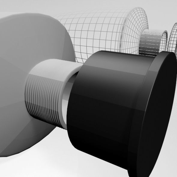 Aluminium Barrier Tube 01 3D model_7