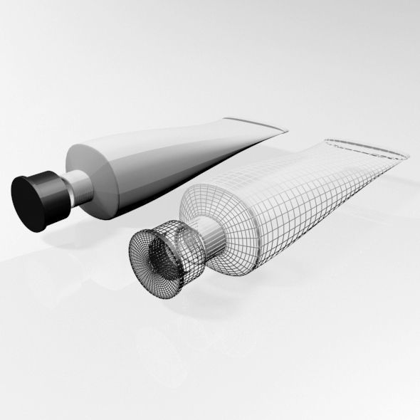 Aluminium Barrier Tube 01 3D model_1