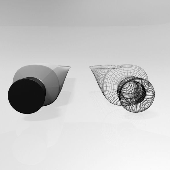 Aluminium Barrier Tube 01 3D model_5