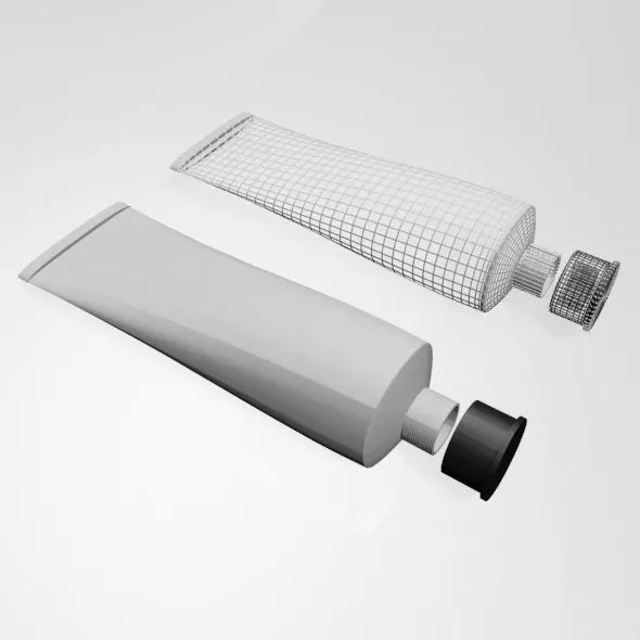Aluminium Barrier Tube 01 3D model_0