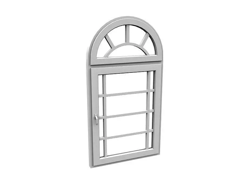 Arch framed window Free 3D model