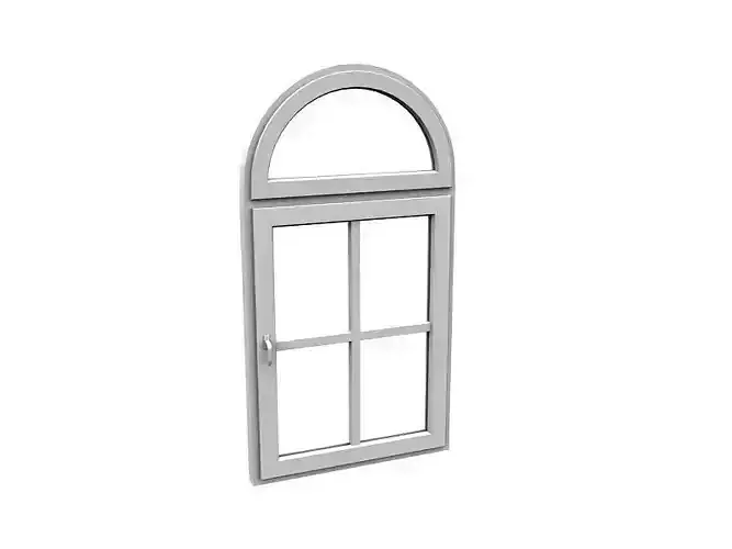 Arch Glass window Free 3D model
