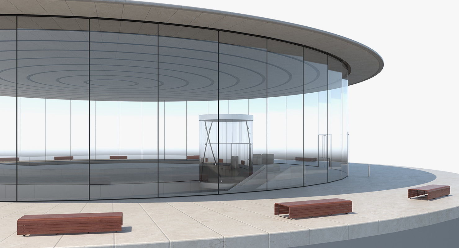 Steve Jobs Theater 3D model_1