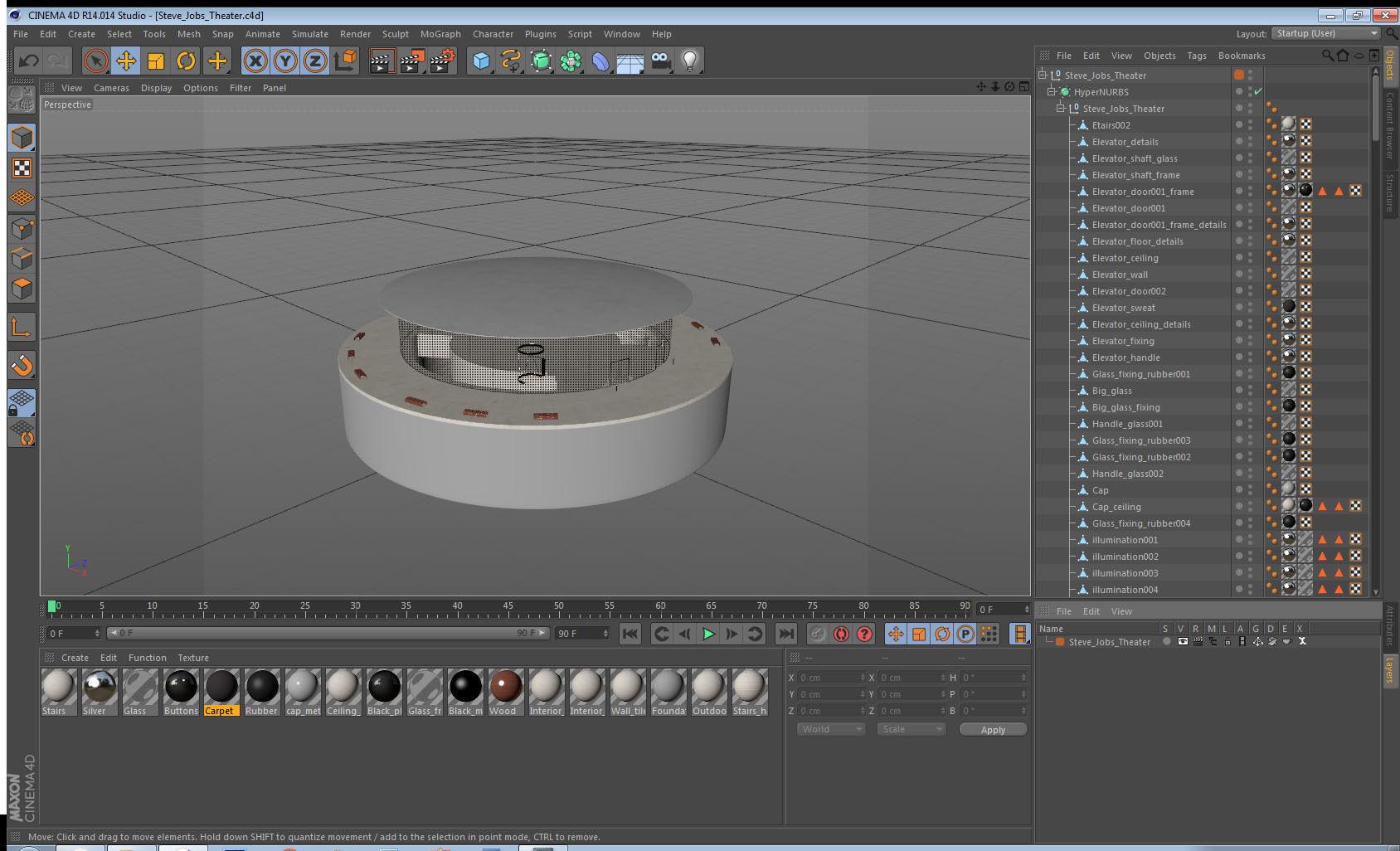 Steve Jobs Theater 3D model_33
