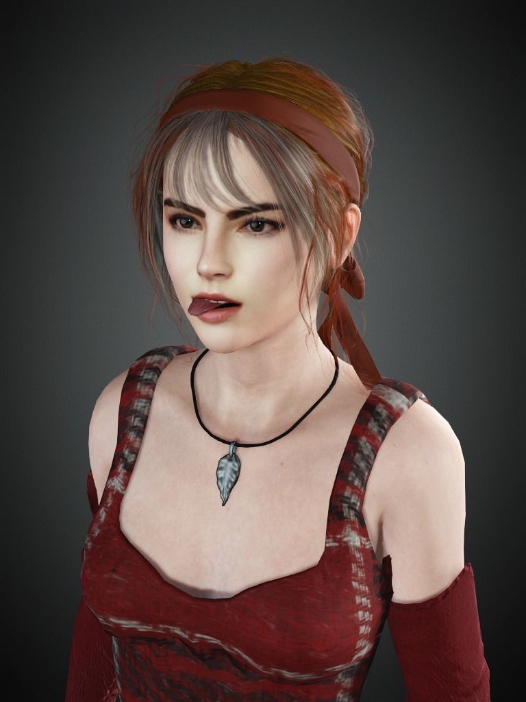 AAA Realistic Female Character 09 Low-poly 3D model_15