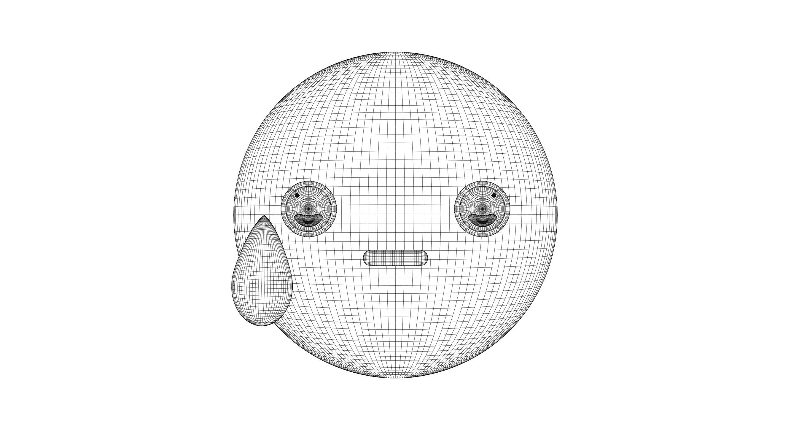 doubt emoji 3D model_2